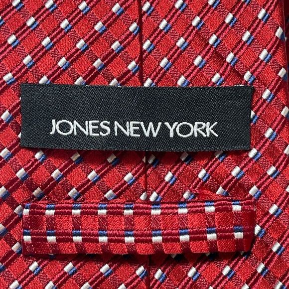 Jones New York Red Silk Tie - Picture 2 of 3